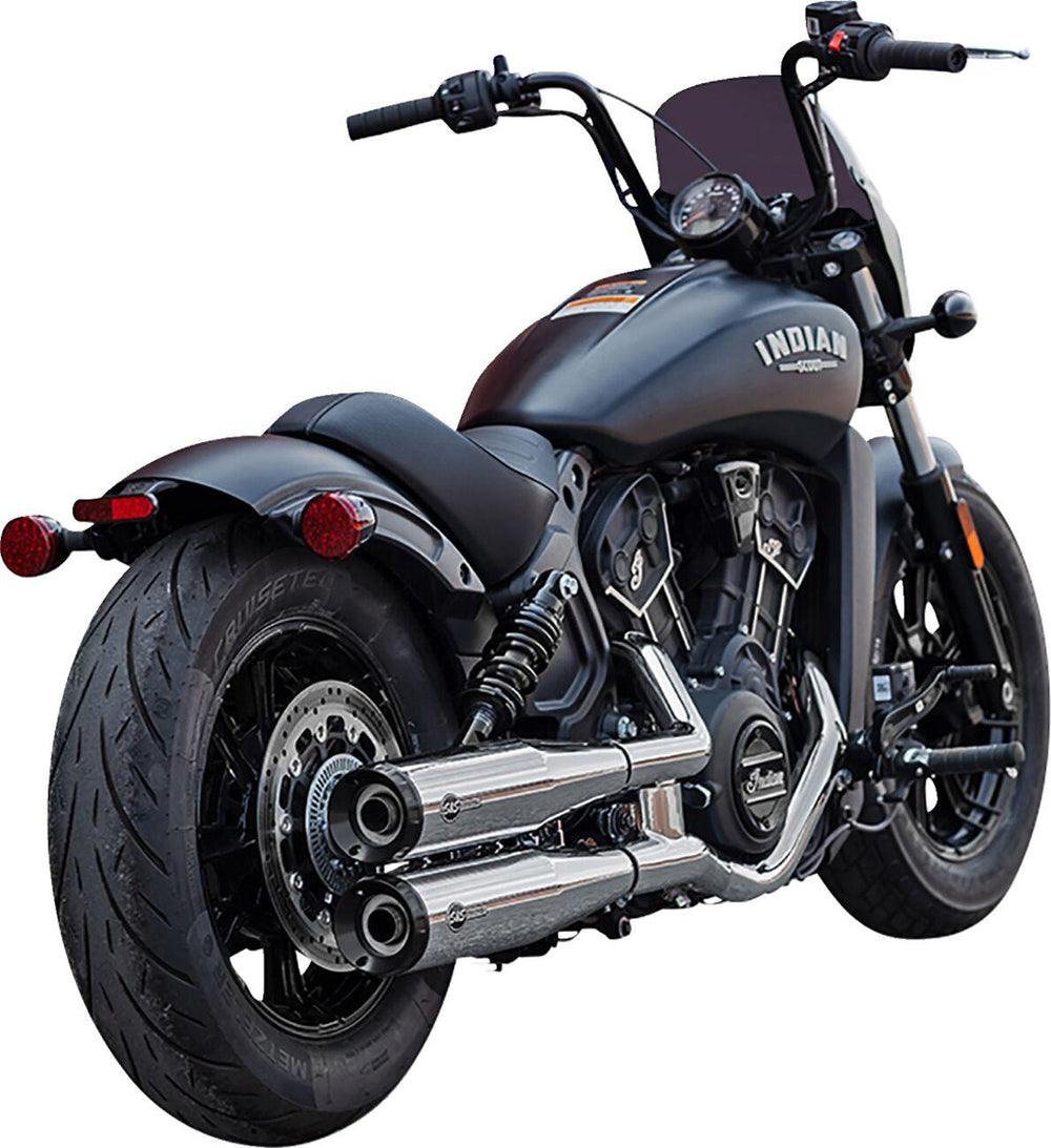S&S Cycle Grand National  Silencers For Indian Scout 60 2019-2022 - Show Chrome