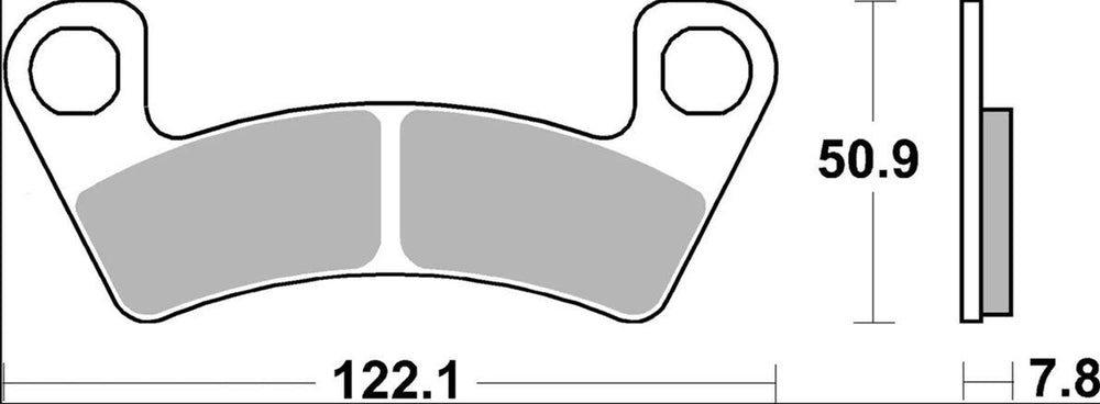 Brembo SD Prime Sintered Brake Pads For Arctic Cat Textron Wildcat Sport 700 EFI 4X4 2015-2019 Front