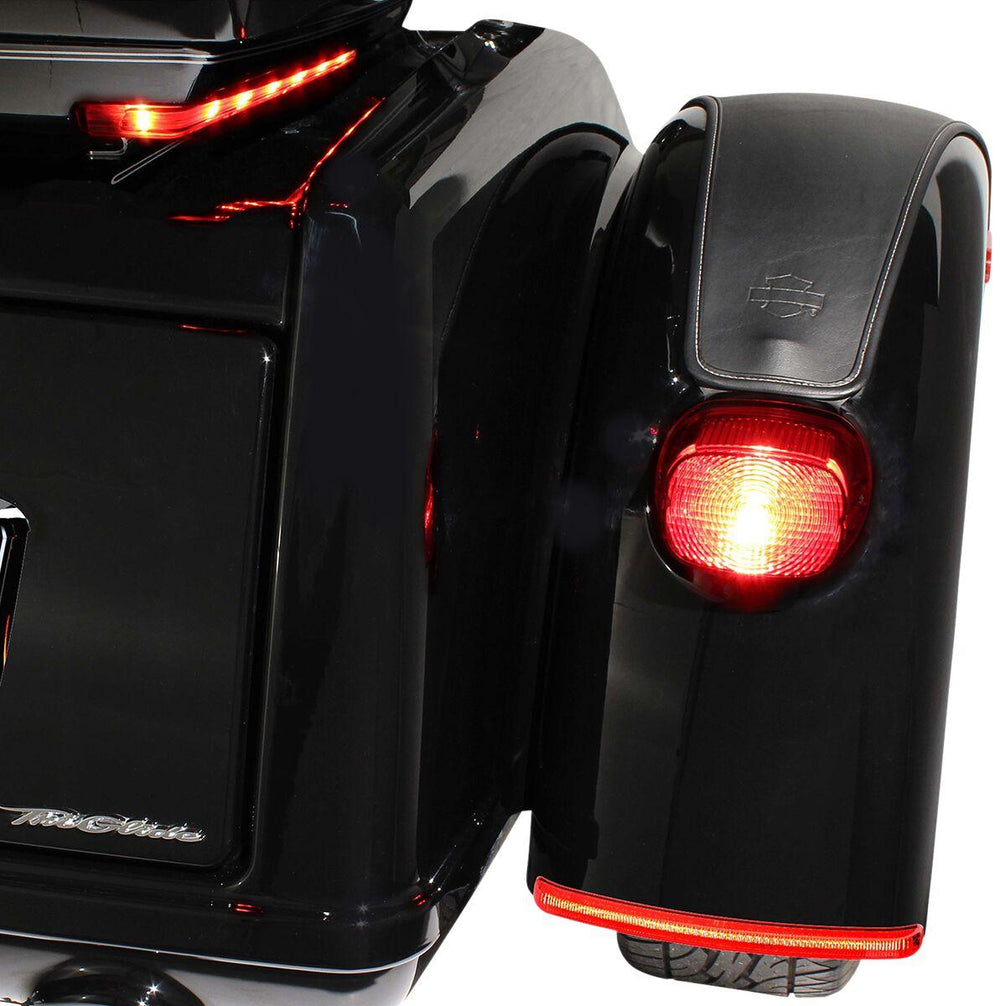 Ciro Fender Blades LED Lights For Harley Davidson FLHTCUTG 1690 2009-2016 Red