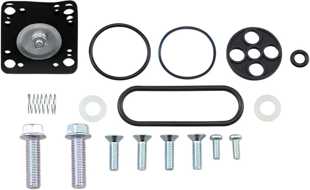 Parts Unlimited Petcock Repair Kit For Kawasaki EN450 1990 - Black Silver