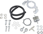 Drag Specialties Crankcase Breather with Support Bracket Kit For Harley Davidson FLD 1690 2012-2013 - Black Chrome