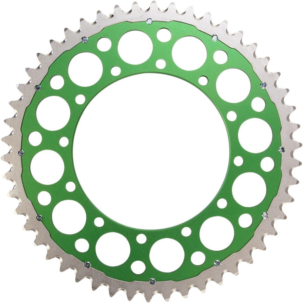Renthal Twinring Sprocket For Kawasaki KDX250 1983-1994 Rear 50T - Green