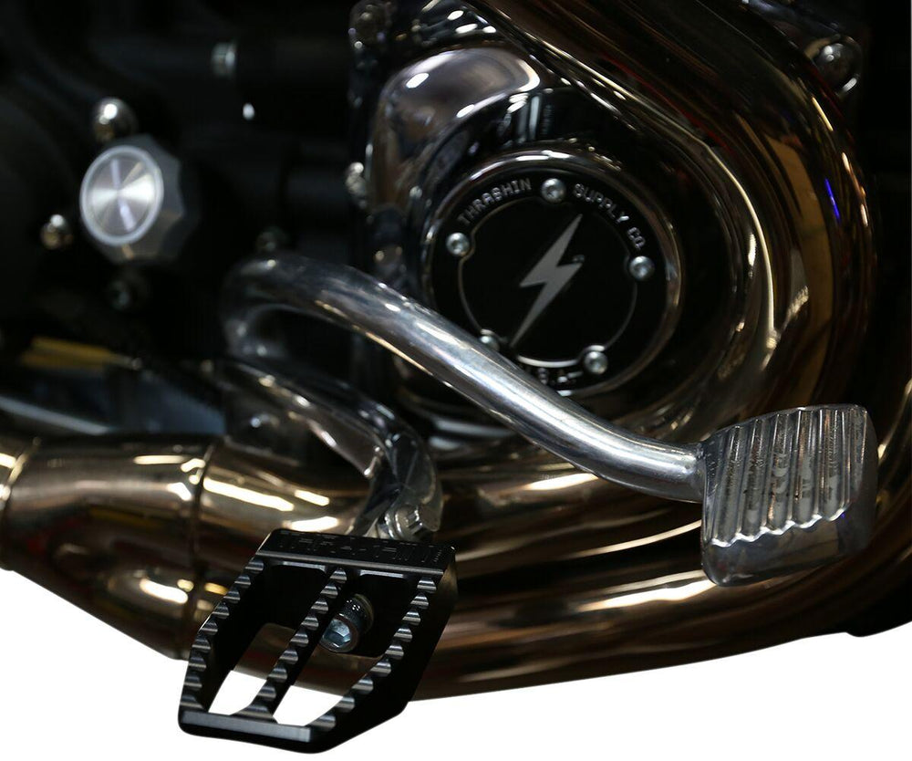 Thrashin Supply Co Militant Footpegs For Harley Davidson FLD 1690 2012-2013 Fits Front Or Rear - Black