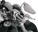 Kuryakyn Zombie Grips For 1" Bars For Harley Davidson FLDE 1750 2018 - Black/Chrome