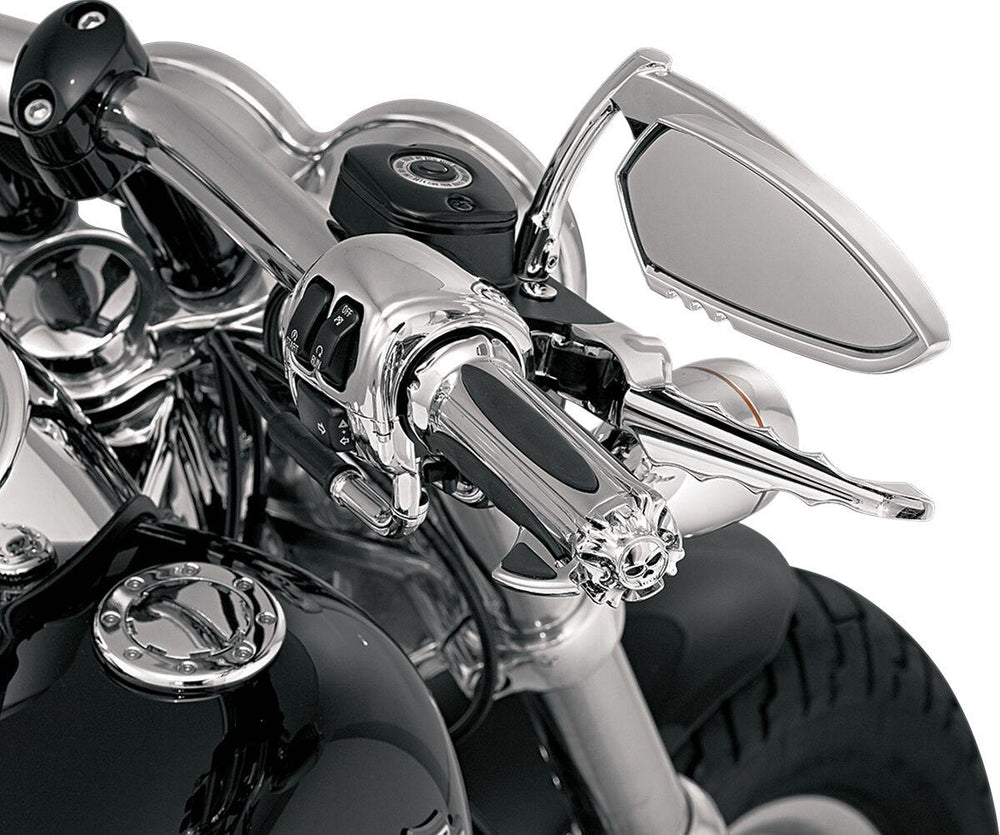 Kuryakyn Zombie Grips For 1" Bars For Harley Davidson FLD 1690 2012 - Black/Chrome