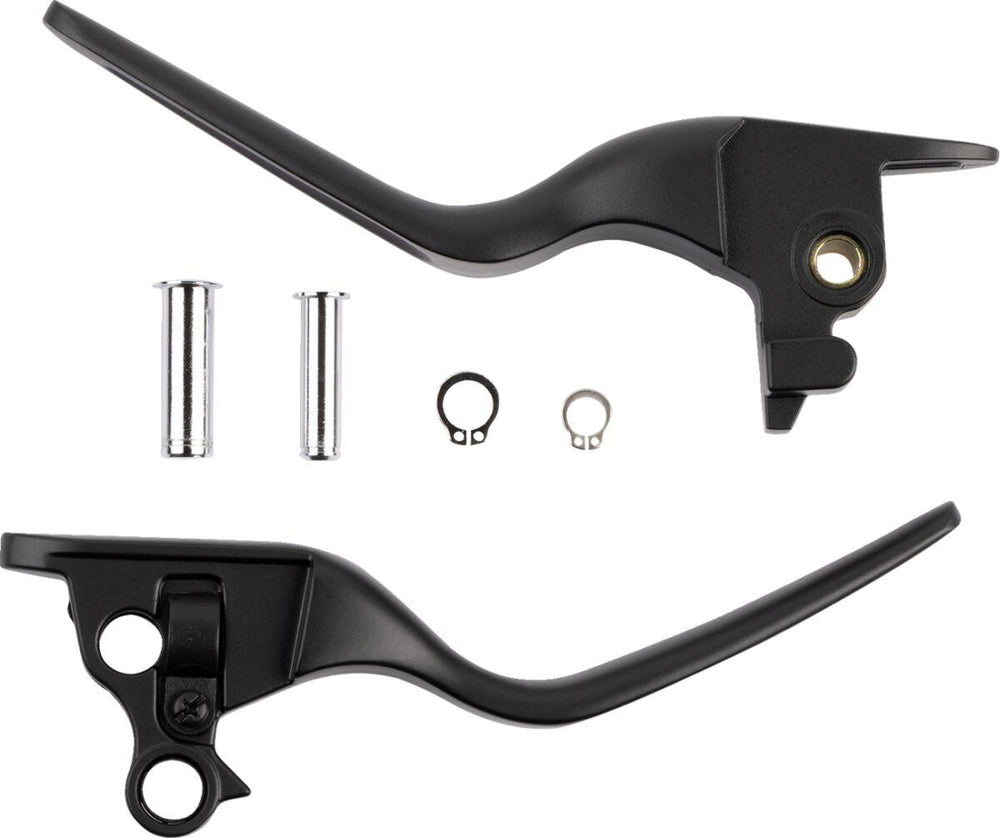Drag Specialties Custom Lever Set For Harley Davidson FLDE 1750 2018-2020 - Black