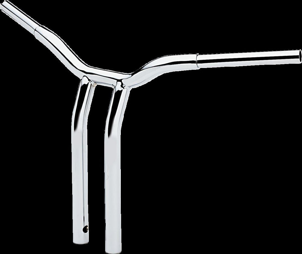 LA Choppers Kage Fighter Welded Bent-Riser Handlebar 40.5 cm (16") - Chrome