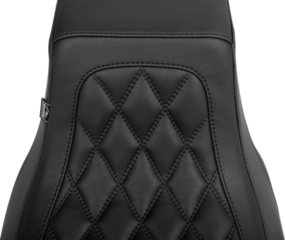 Mustang Double Diamond Squareback Seat For Harley Davidson FLHX 1923 2024-2026 - Black