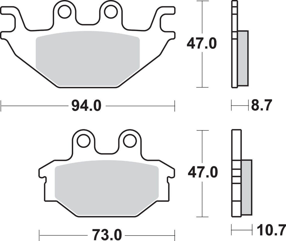 SBS SI Sintered Front Brake Pads For Arctic Cat Textron 250 2X4 2006-2007