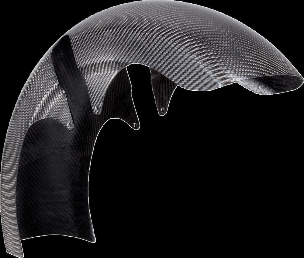 Arlen Ness Carbon Fibre 21" Fat Wrapper Fender For Harley Davidson FLHX 1923 ABS 2024 53 cm (21") Front - Black/Carbon Fiber