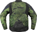 Icon Unisex Overlord3 Mesh Camo Jacket - Black Camo Green