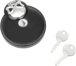 Drag Specialties Screw-In Locking Skull Fuel Cap For Harley Davidson FLD 1690 2012-2013 - Black Chrome