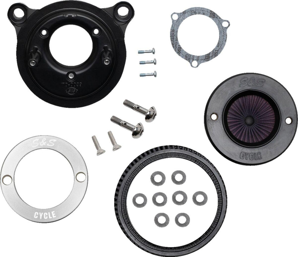 S&S Cycle Air Stinger Stealth Air Cleaner Kit For Harley Davidson FLD 1690 2012-2016 - Black/Chrome