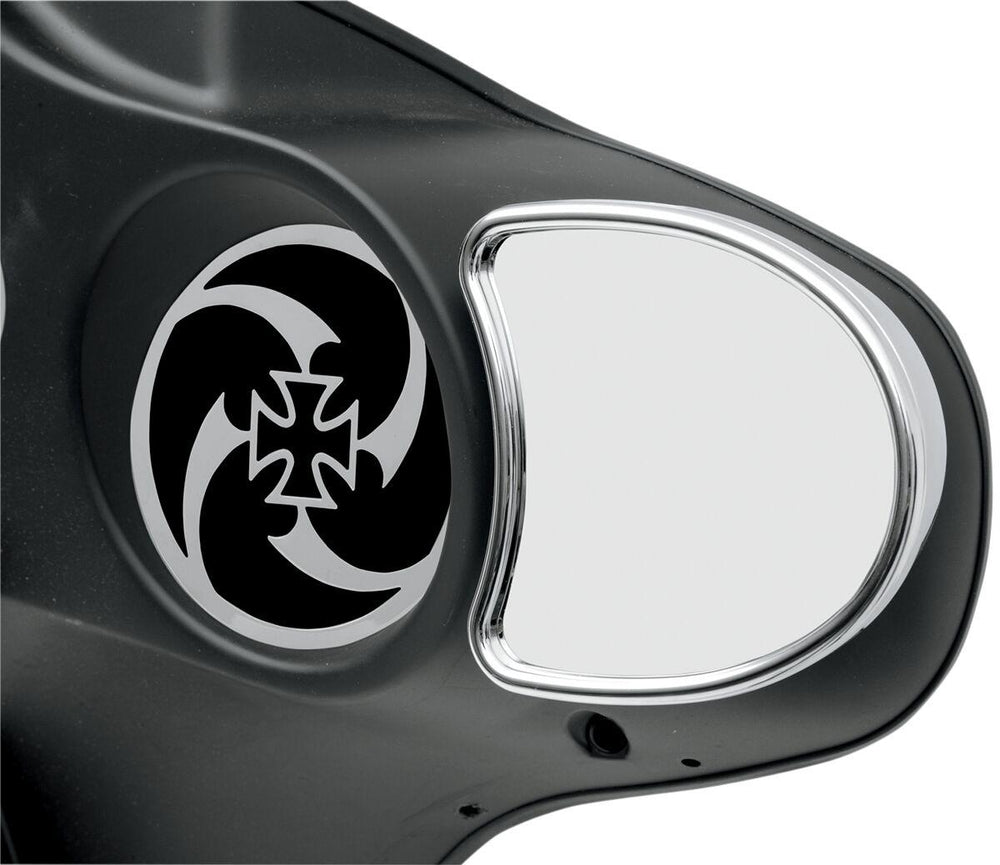 Drag Specialties Fairing Mount Mirror For Harley Davidson FLHR 1340 1996-1998 - Chrome Silver