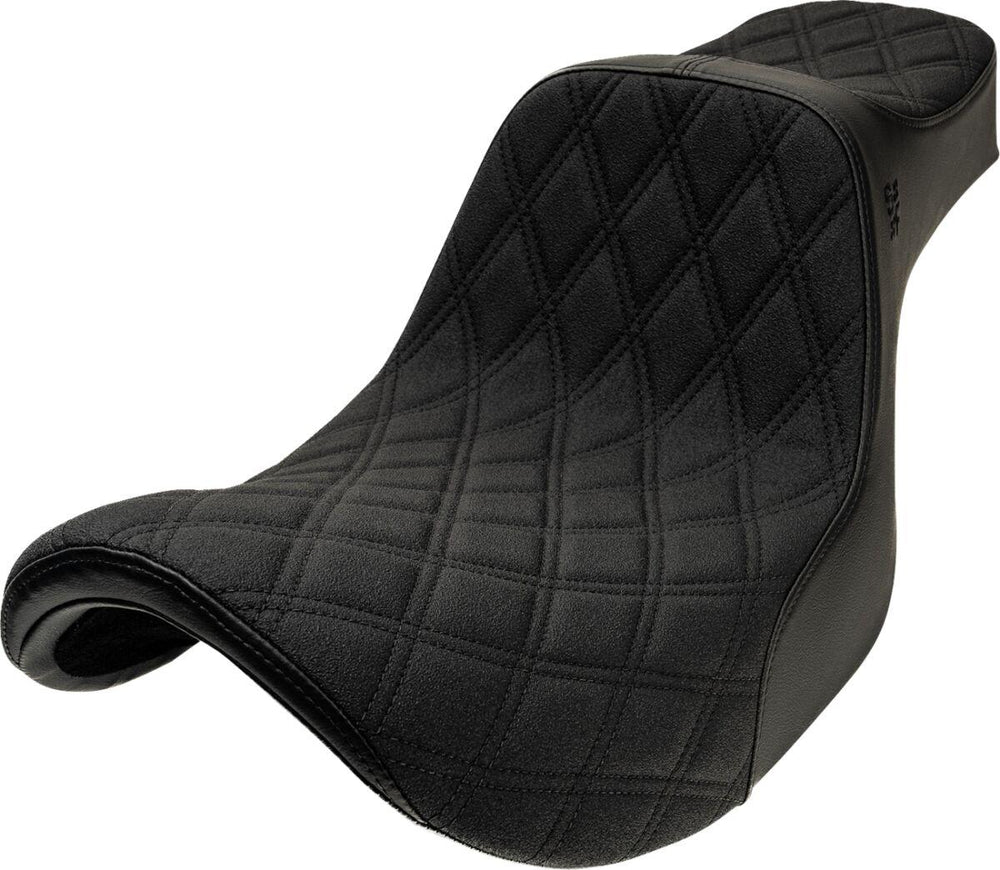 Slyfox High Noon Seat For Harley Davidson FXR1340 1986-1994 Double Diamond - Black