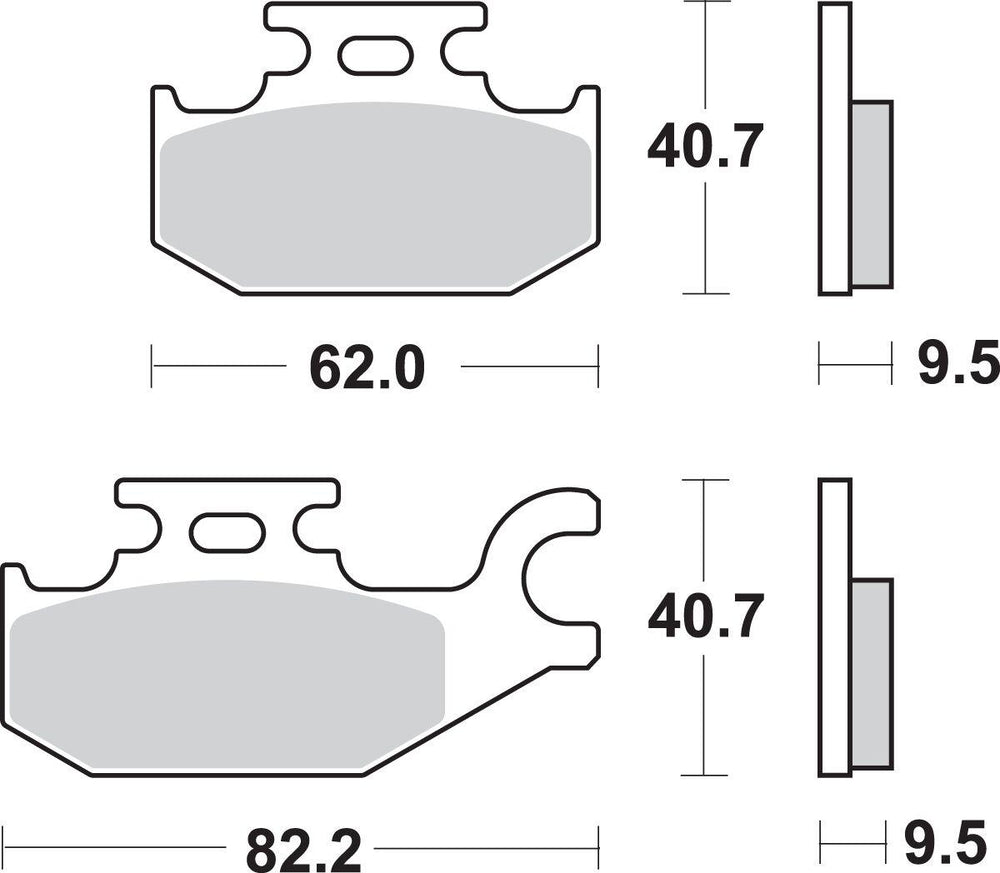 SBS SI Sintered Rear Brake Pads For Cannondale Blaze 440 2003