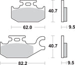 SBS SI Sintered Rear Brake Pads For Cannondale Blaze 440 2003
