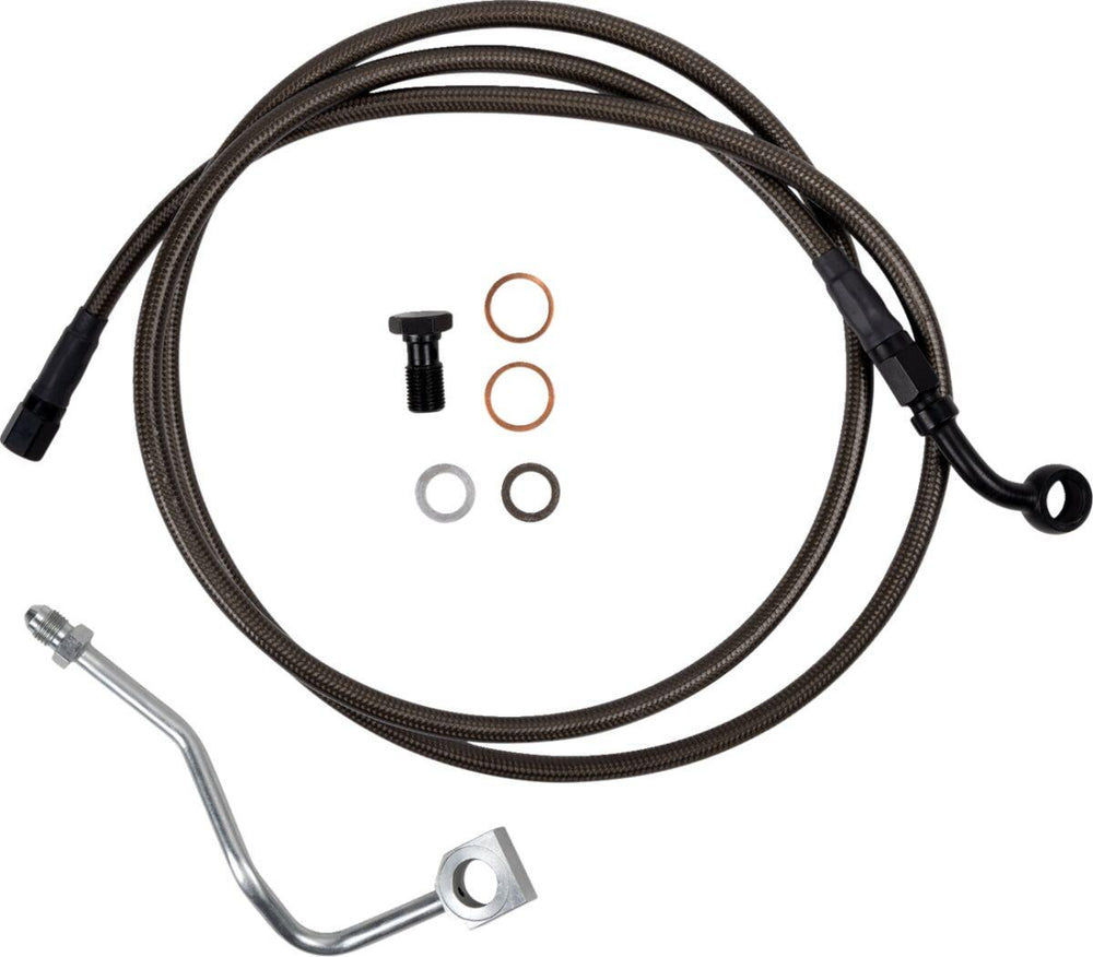 Barnett Brake Hose For Harley Davidson FLTRXSE 1977 2023-2024 Upper - Black
