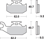 SBS SI Sintered Front Right Brake Pads For Cannondale Blaze 440 2003