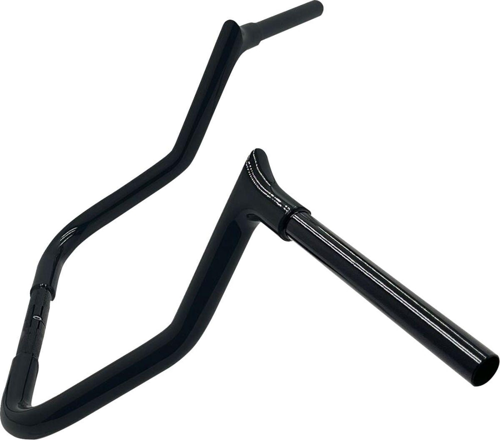 Fat Baggers Inc. 1-1/4" EZ Install Pointed Top Handlebar For Harley Davidson FLH 1868 2021 33 cm (13") - Black