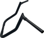 Fat Baggers Inc. 1-1/4" EZ Install Pointed Top Handlebar For Harley Davidson FLH 1868 2021 33 cm (13") - Black