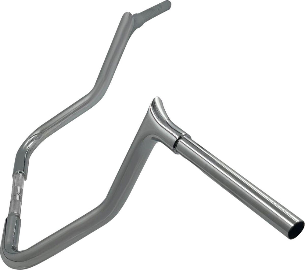 Fat Baggers Inc. 1-1/4" EZ Install Pointed Top Handlebar For Harley Davidson FLH 1868 2021 33 cm (13") - Chrome