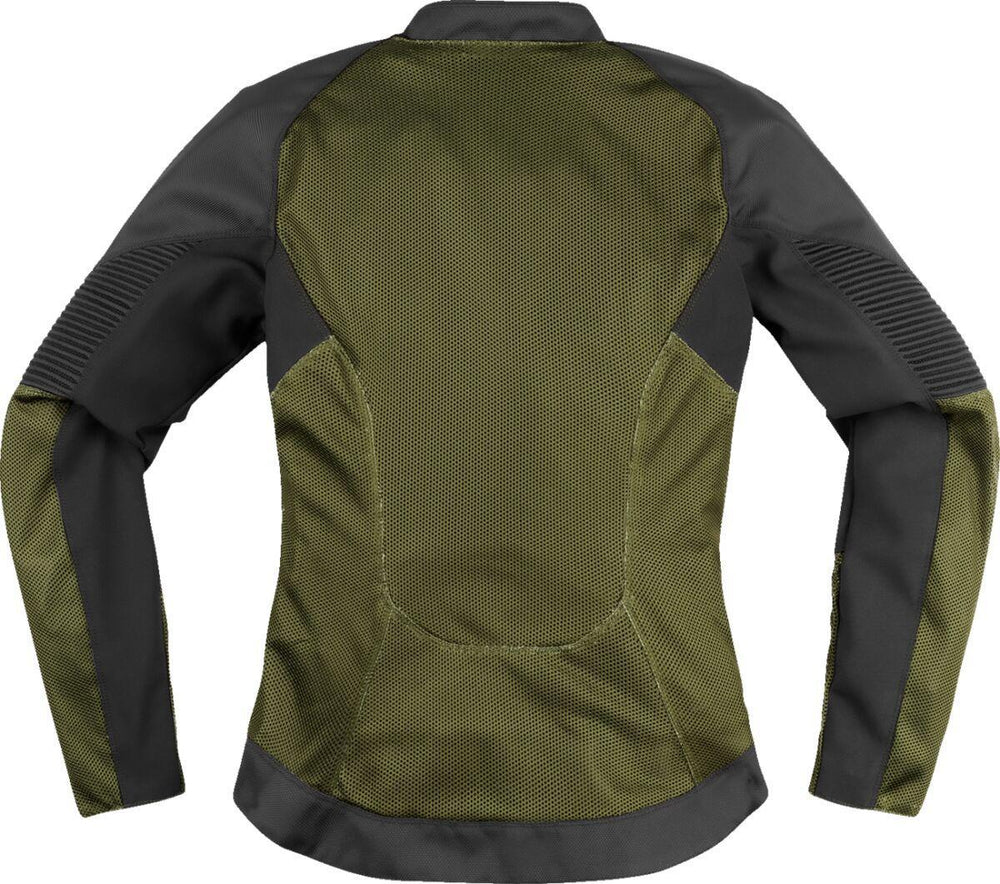 Icon Womens Overlord3 Mesh Jacket - Black Green