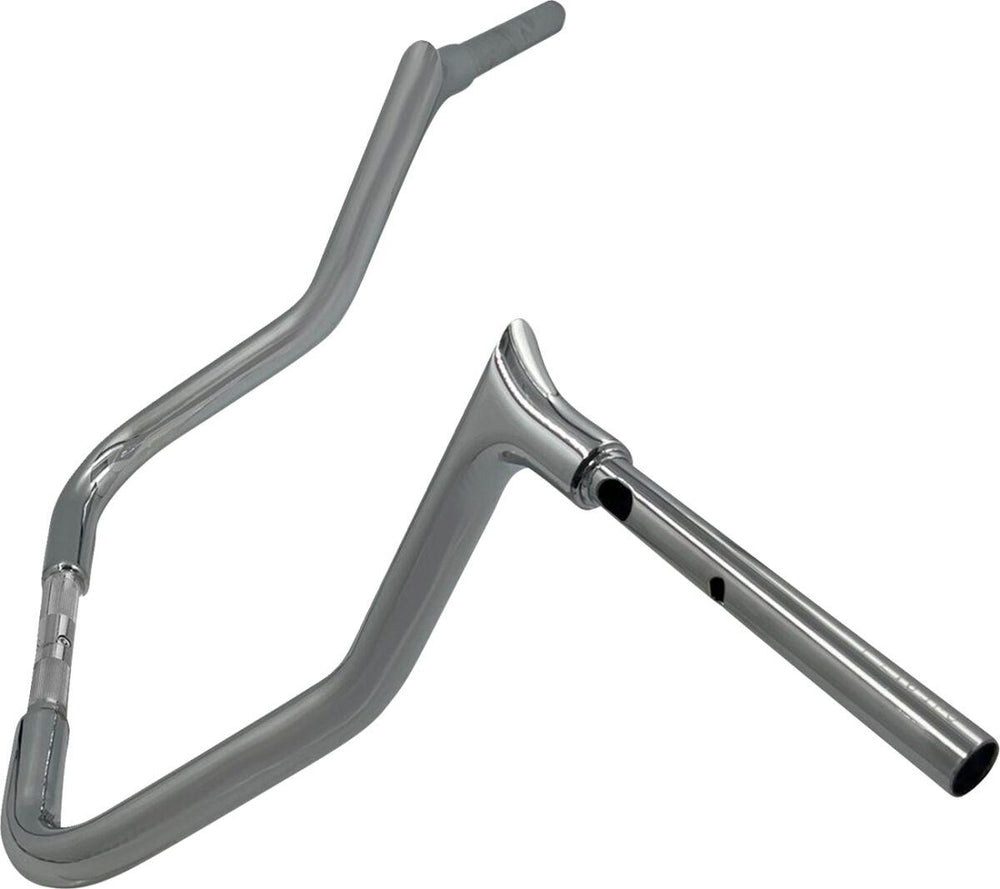 Fat Baggers Inc. 1-1/4" EZ Install Pointed Top Handlebar For Harley Davidson FLHX 1923 2024-2026 33 cm (13") - Chrome