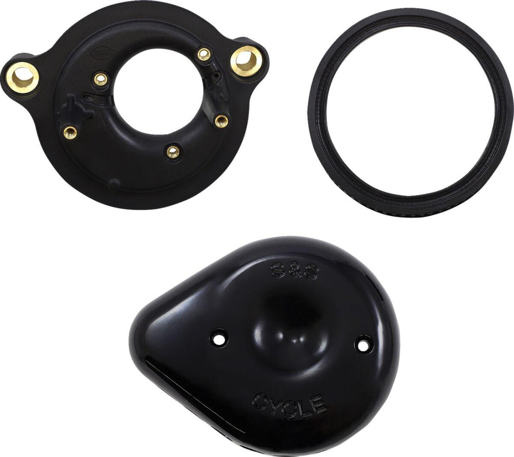 S&S Cycle Mini Teardrop Stealth Air Cleaner Kit For Harley Davidson FLDE 1750 2018-2020 - Black