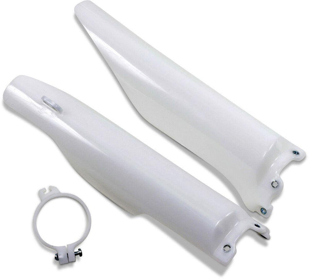 UFO Fork Guards For Kawasaki KX125 2004-2008 - White
