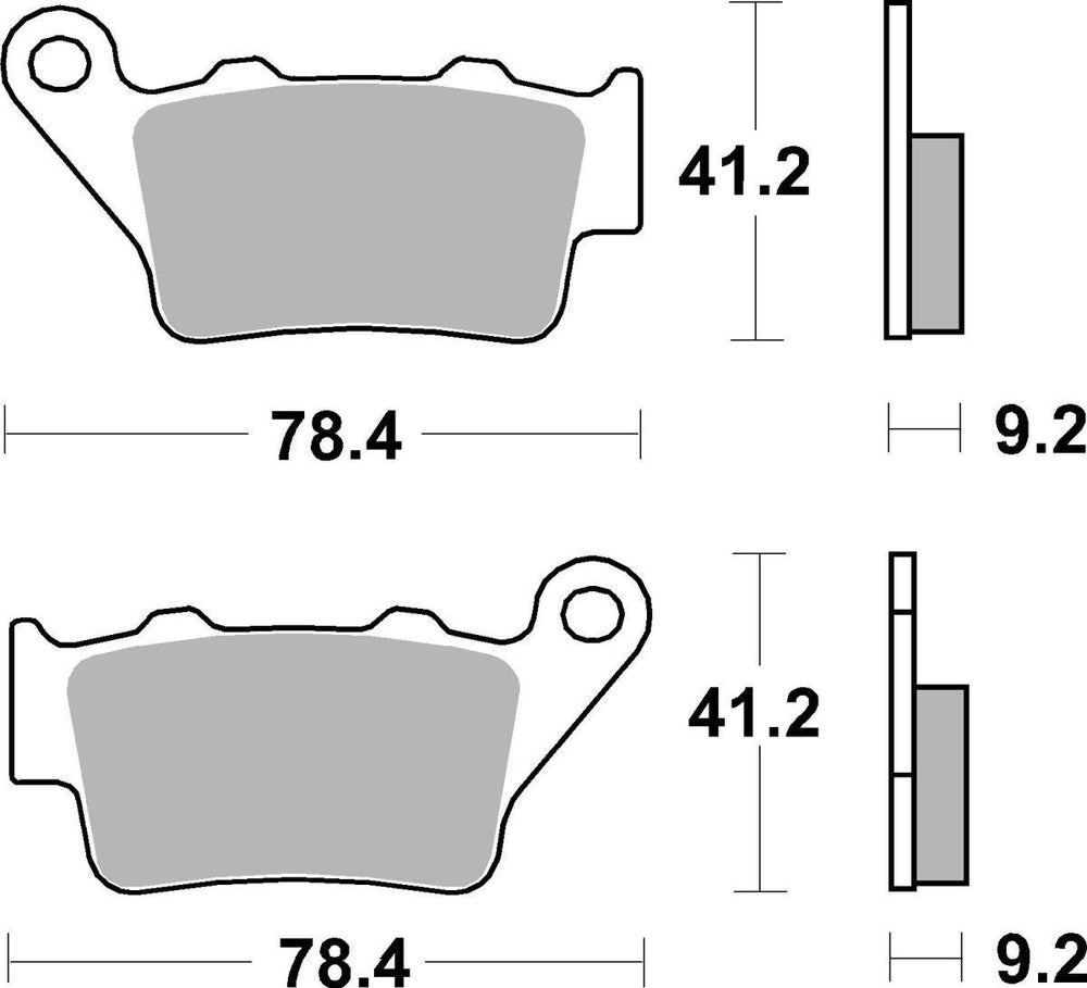 SBS HLS Street Excel Sintered Rear Brake Pads For Harley Davidson RA 1250 2021-2022