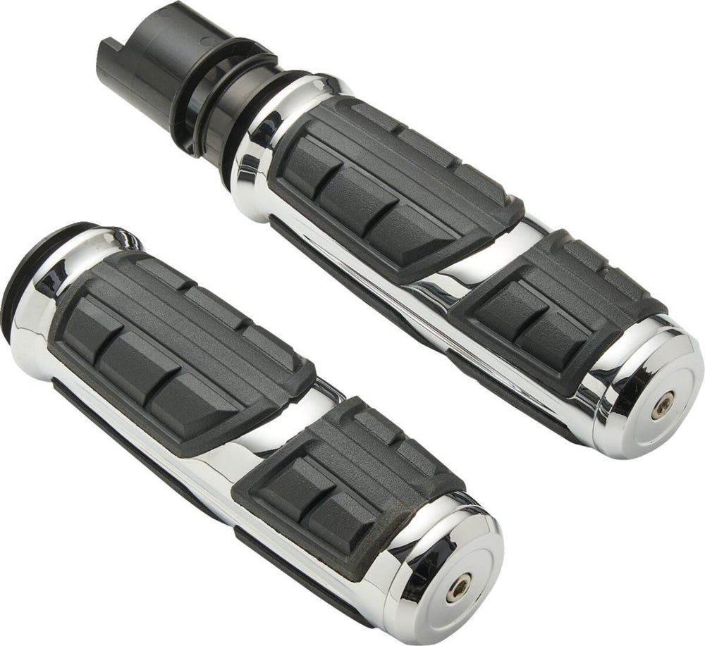 Ciro Chicane Grips For Harley Davidson FLHLT 1923 ABS 2026 - Silver