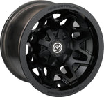 Moose Racing 416X Wheel For Polaris 455 4X4 1999 Front 12x7" - Black
