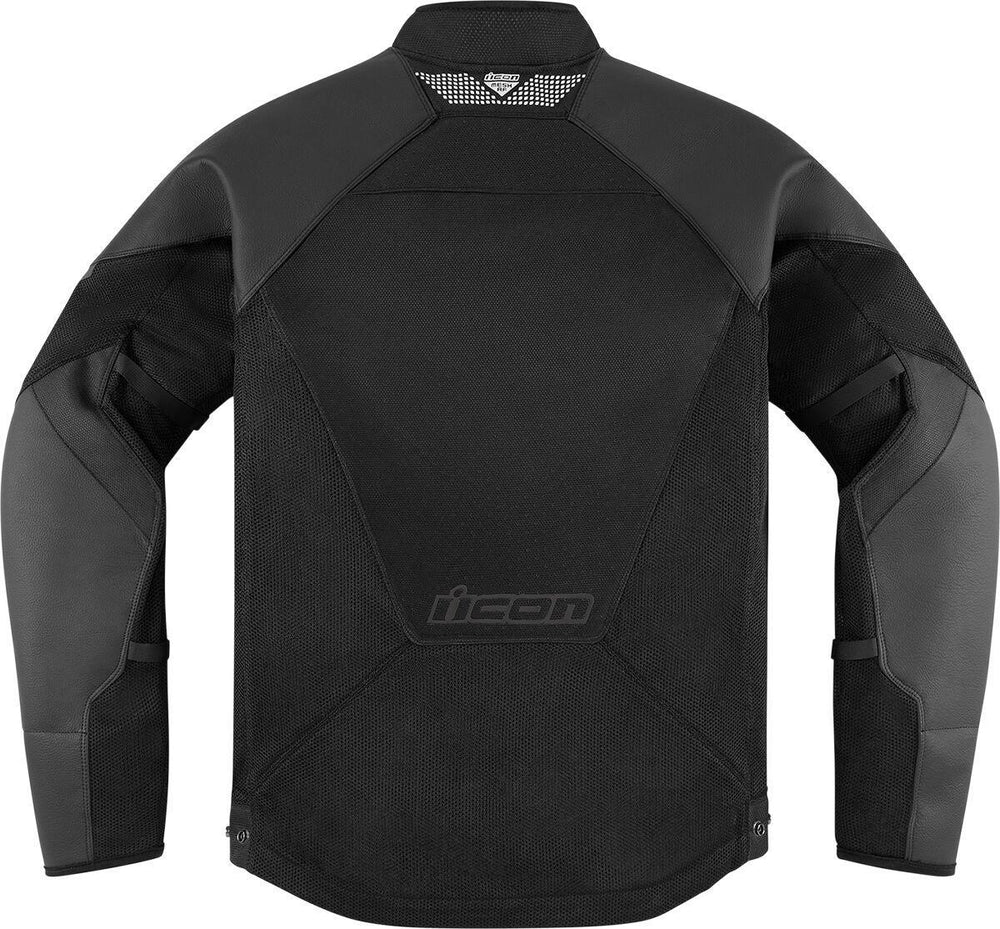 Icon Unisex Mesh AF Leather Jacket - Black