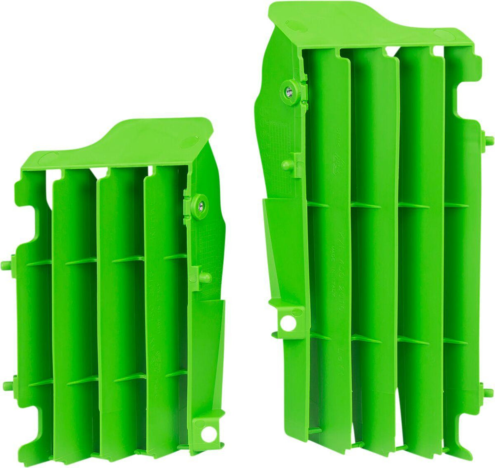 UFO Radiator Louvres For Kawasaki KXF450 2016-2020 - Green