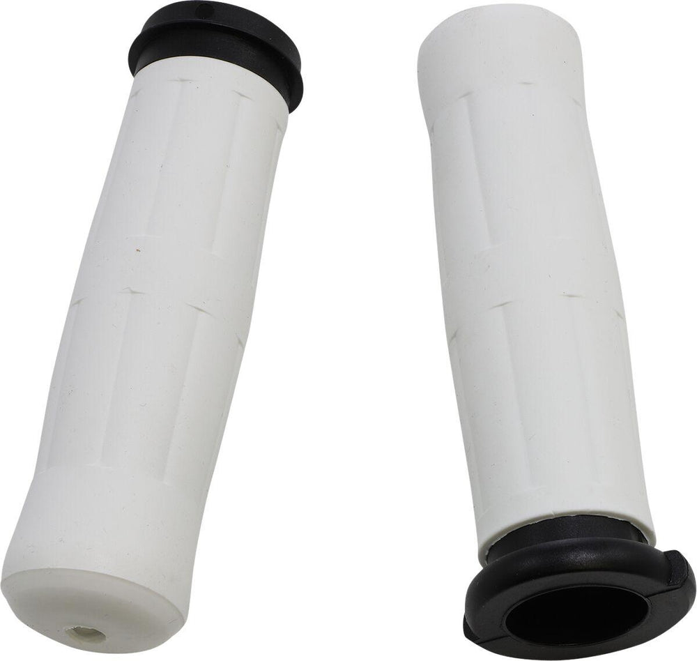Avon Grips Old School Rubber Grips For Harley Davidson FLDE 1750 2018-2020 - Flat White