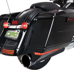 Ciro Saddlebag Extensions For Harley Davidson FLH 1868 ABS 2021 - Black