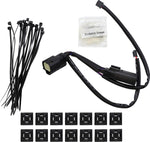 Ciro Machete Saddlebag LED Lights for Extended Bottom Bags For Harley Davidson FLHR 1750 ABS 2021-2022 Smoke