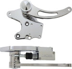 Accutronix Forward Controls & Master Cylinder For Harley Davidson FXST 1450 2000-2003 Slotted - Chrome