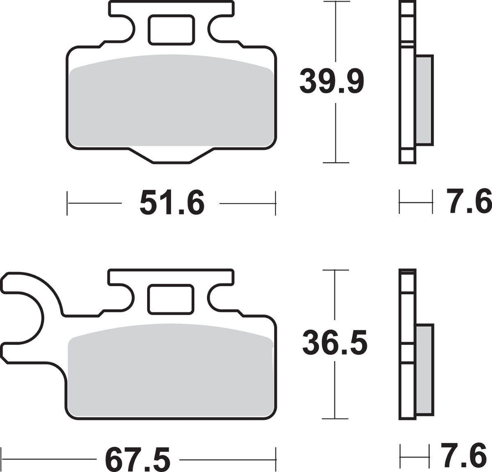 SBS SI Sintered Front Brake Pads For Kawasaki KX65 2024