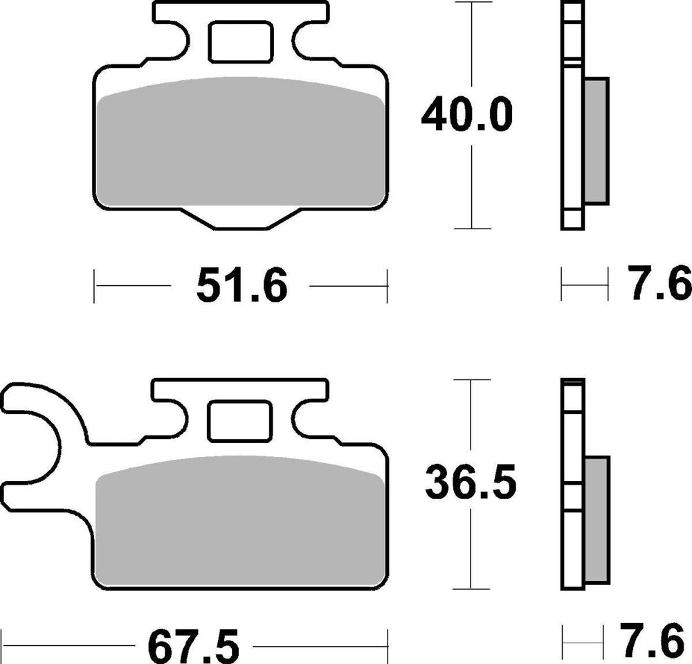 SBS RSI Front Brake Pads For Kawasaki KX65 2024