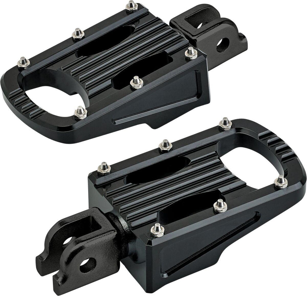 Biltwell Punisher Passenger Footpegs For Harley Davidson FLDE 1750 2018-2020 - Black