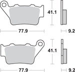 SBS LS Street Excel Sintered Rear Brake Pads For Husqvarna 701 Enduro 2020