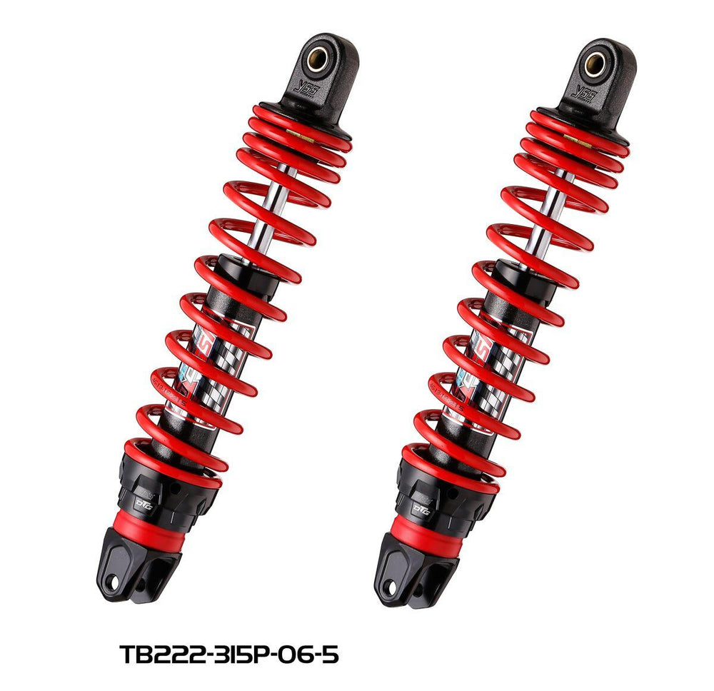 YSS Gas DTG Series Shock Absorbers For Honda PCX 125 2010-2016 Rear - Black/Red