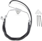 Drag Specialties Extended Length Vinyl Brake Hose Kit For Harley Davidson FLHT 1340 1996-1998 +10.2 cm Front - Black