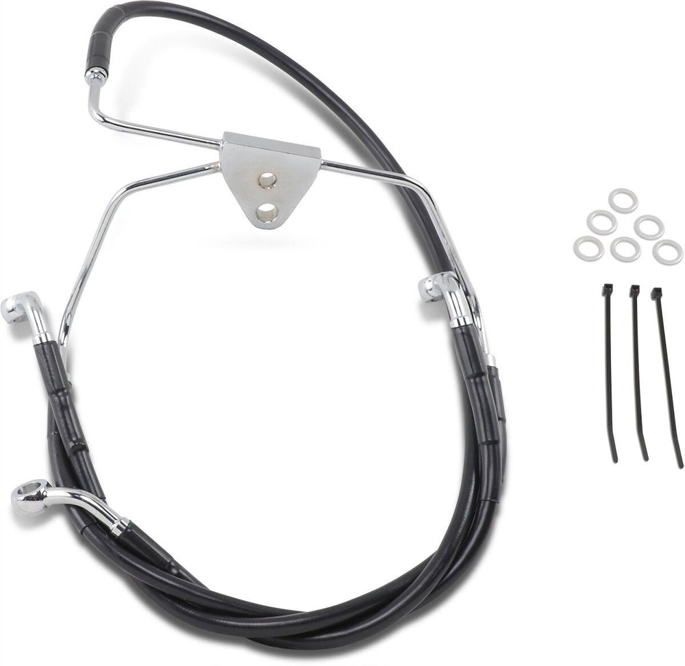 Drag Specialties Stainless Steel Brake Hose Kit For Harley Davidson FLHT 1340 1996-1998 Front