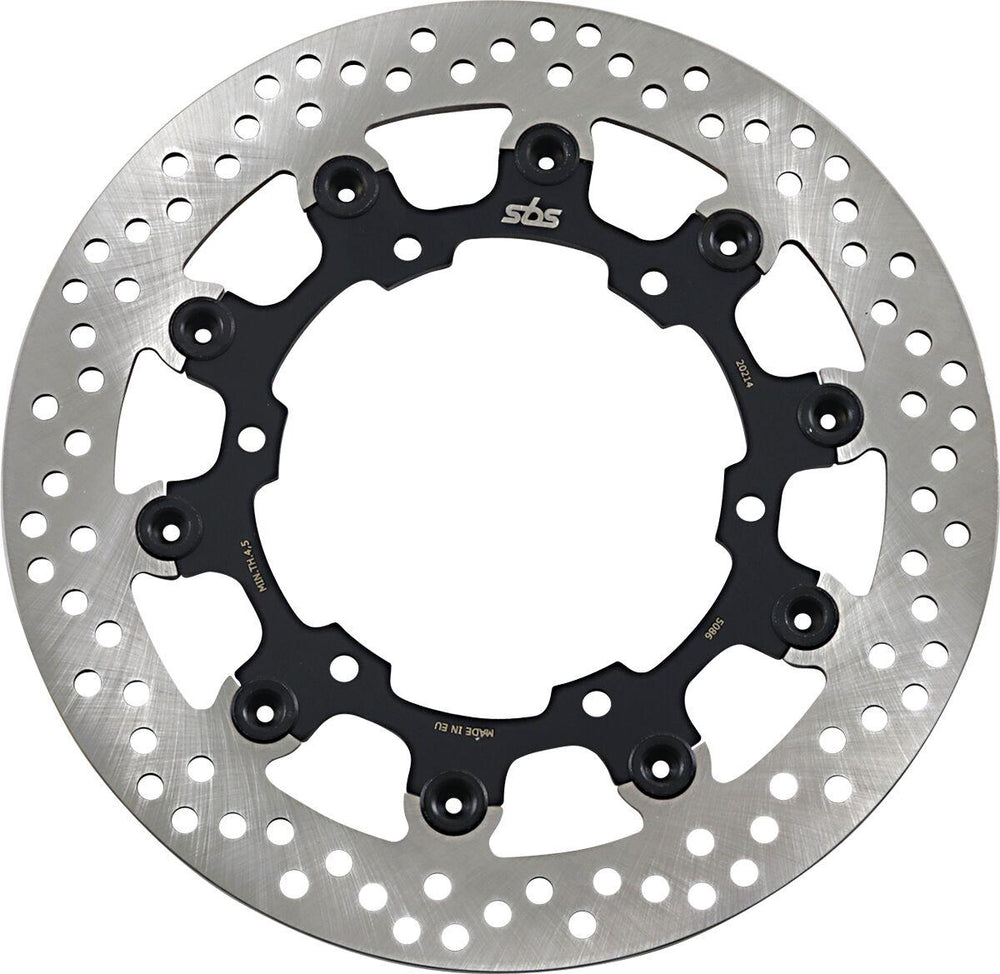 SBS Front Brake Disc For Yamaha BT 1100 2002-2006 - Black/Silver