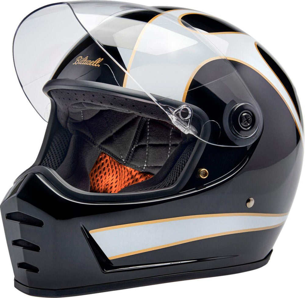 Biltwell Lane Splitter 22.06 Helmet - Black White