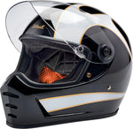 Biltwell Lane Splitter 22.06 Helmet - Black White