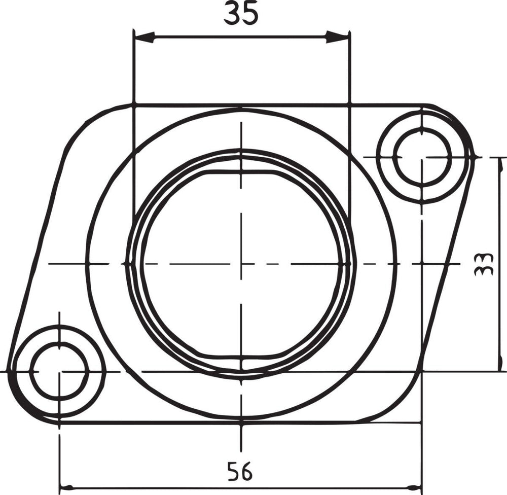 Parts Unlimited Carburettor Mounting Flange For Polaris 340 2008 - Black